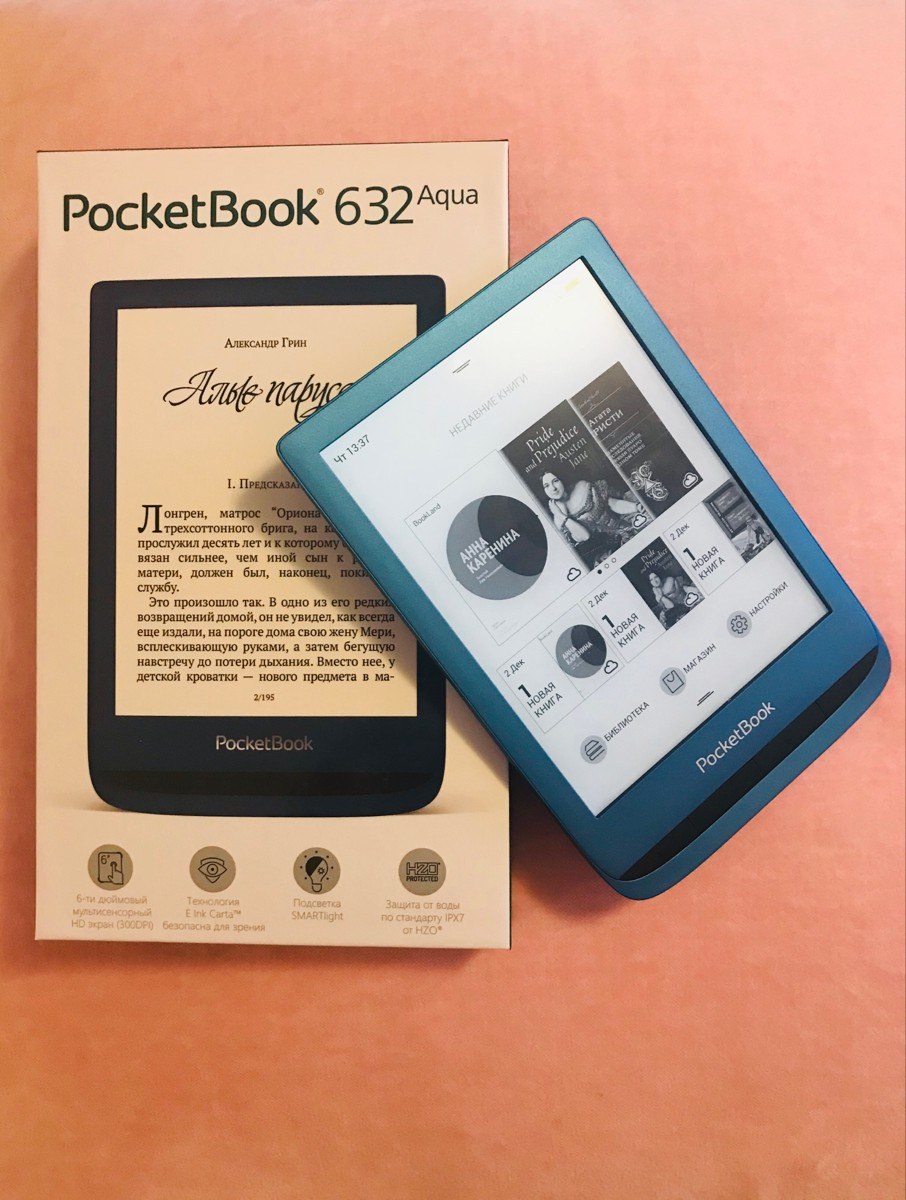 Электронная книга POCKETBOOK 632 Aqua