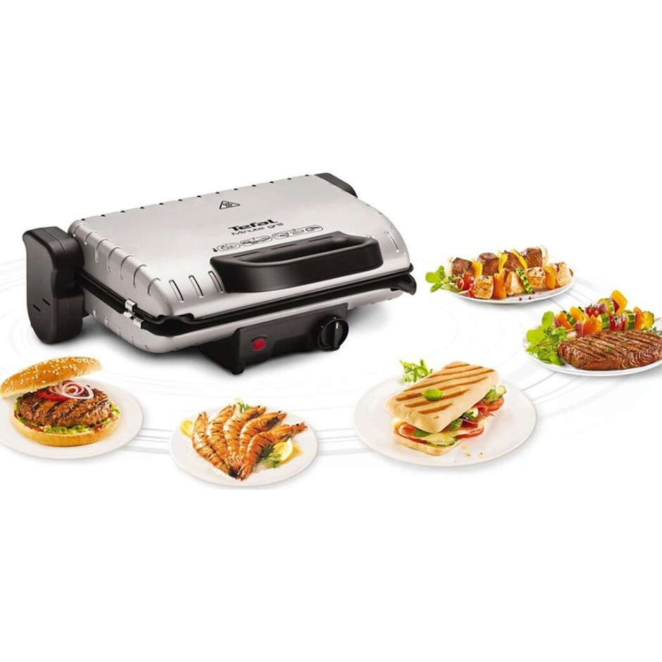 Электрогриль Tefal gc205012, серебристый