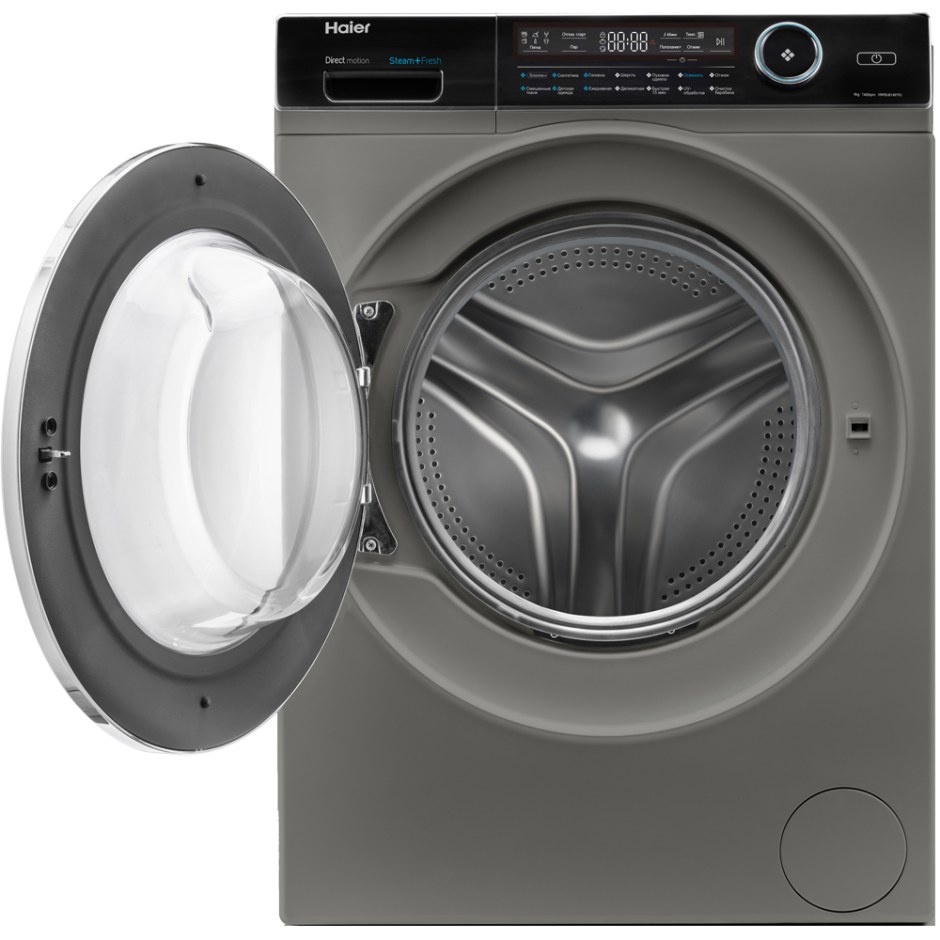 Стиральная машина Haier hw80-b14979s, серебристый