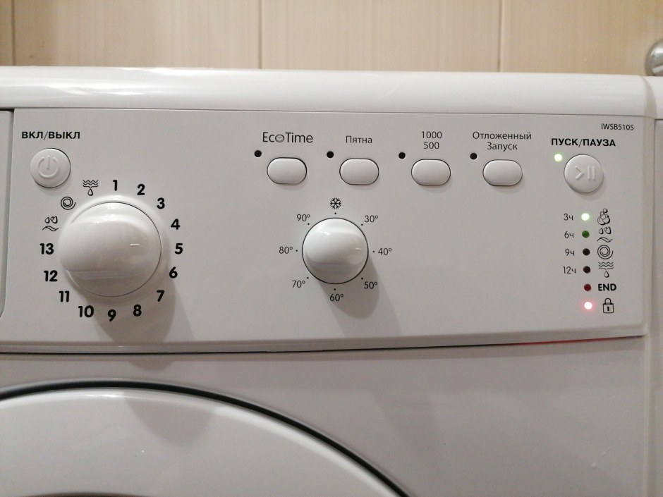 Машинка Indesit IWSB 5105 режим стирки