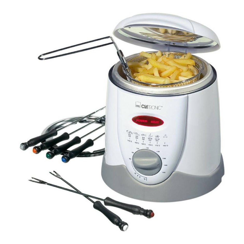 Фритюрница-фондю Clatronic FFR 2916 Weis-Grau 1l