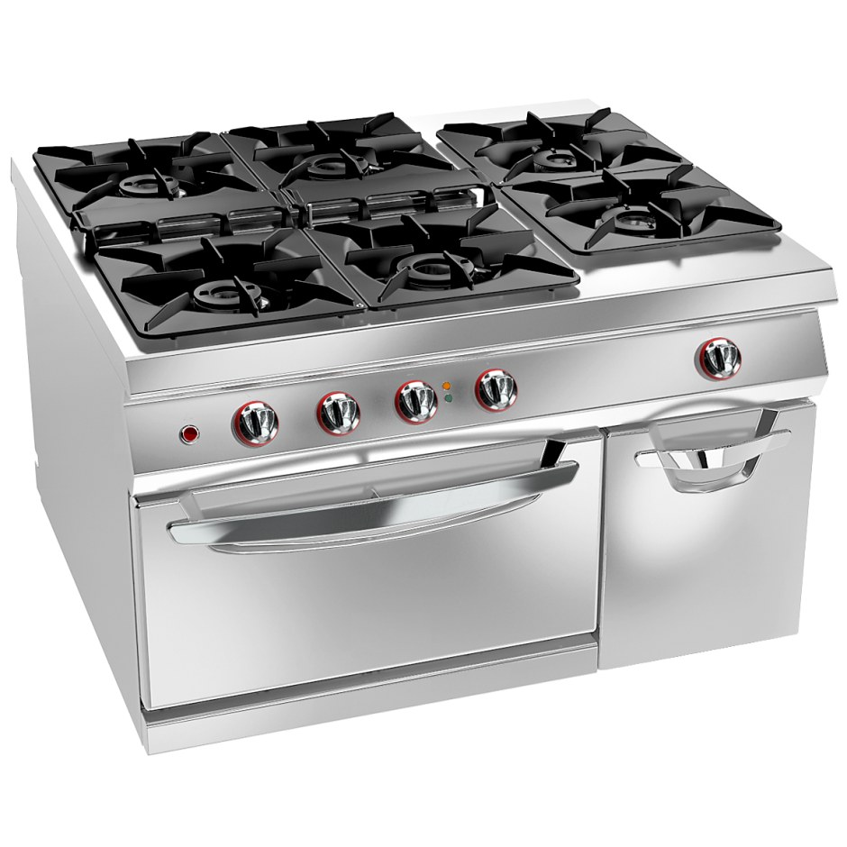 Плита 4-Burner gaz range wiht Cabinet 700