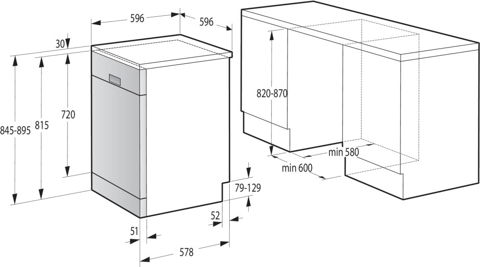 Посудомоечная машина отдельностоящая Gorenje gs62040w