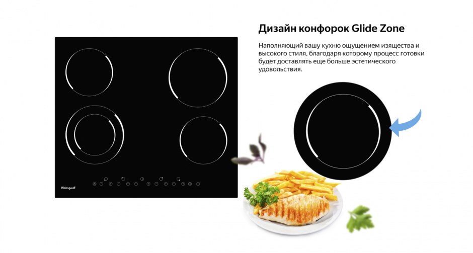 Стеклокерамическая панель Weissgauff HV 640 B