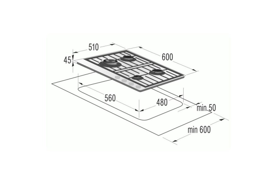 Газовая варочная панель Gorenje GKTG 6 sy2w