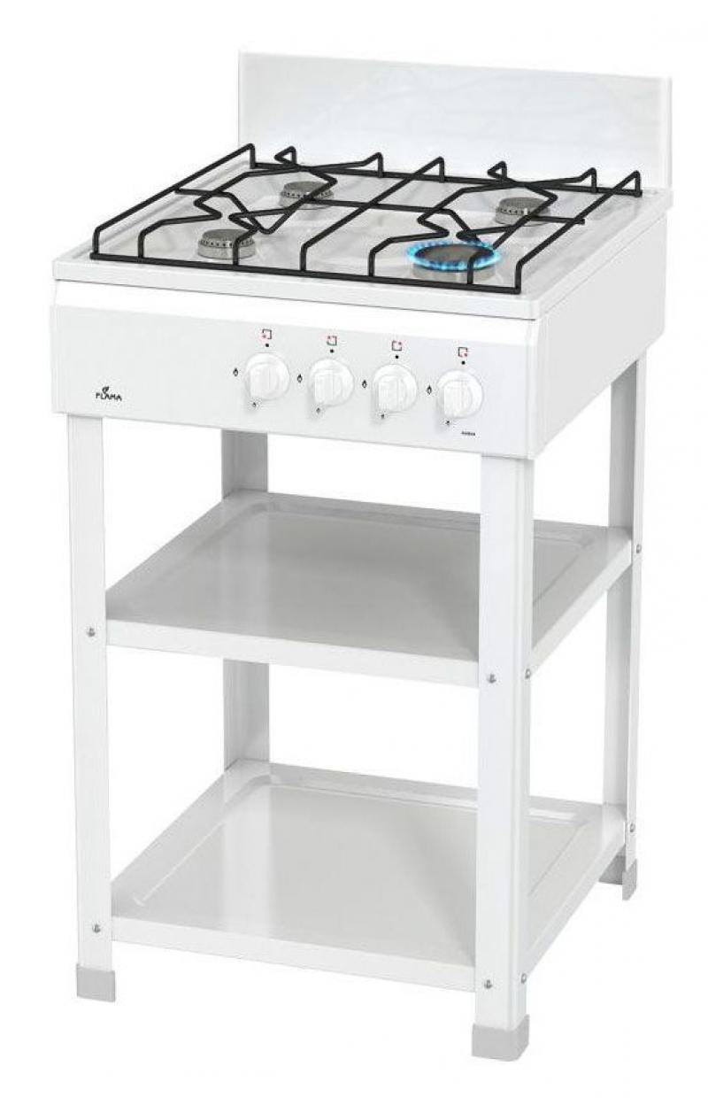 Flama avg 1402 w, White плита газовая
