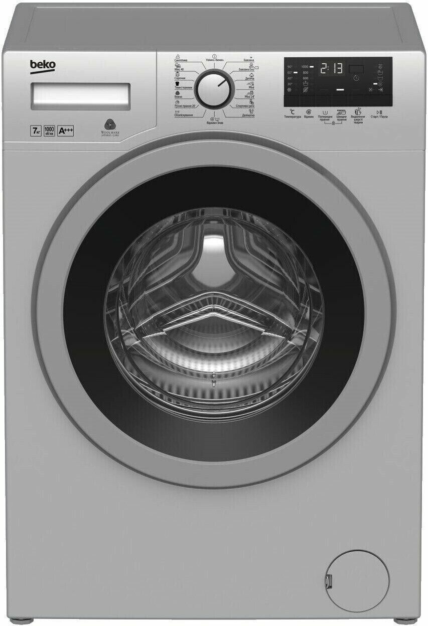 Стиральная машина Grundig gw7p77h21w, фронтальная, 9кг, 1400об/мин