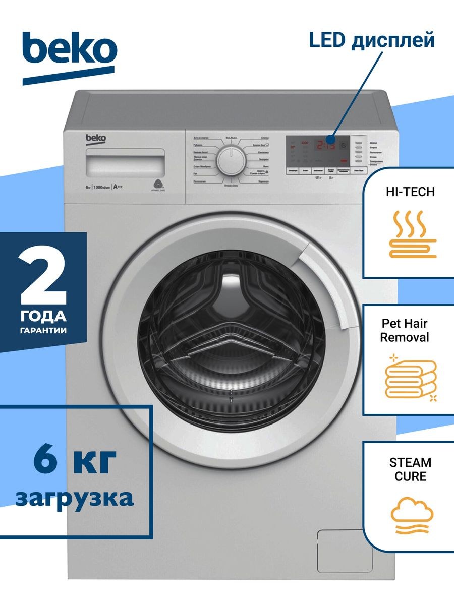 Стиральная машина beko wsre 6512 zaa (58 фото)