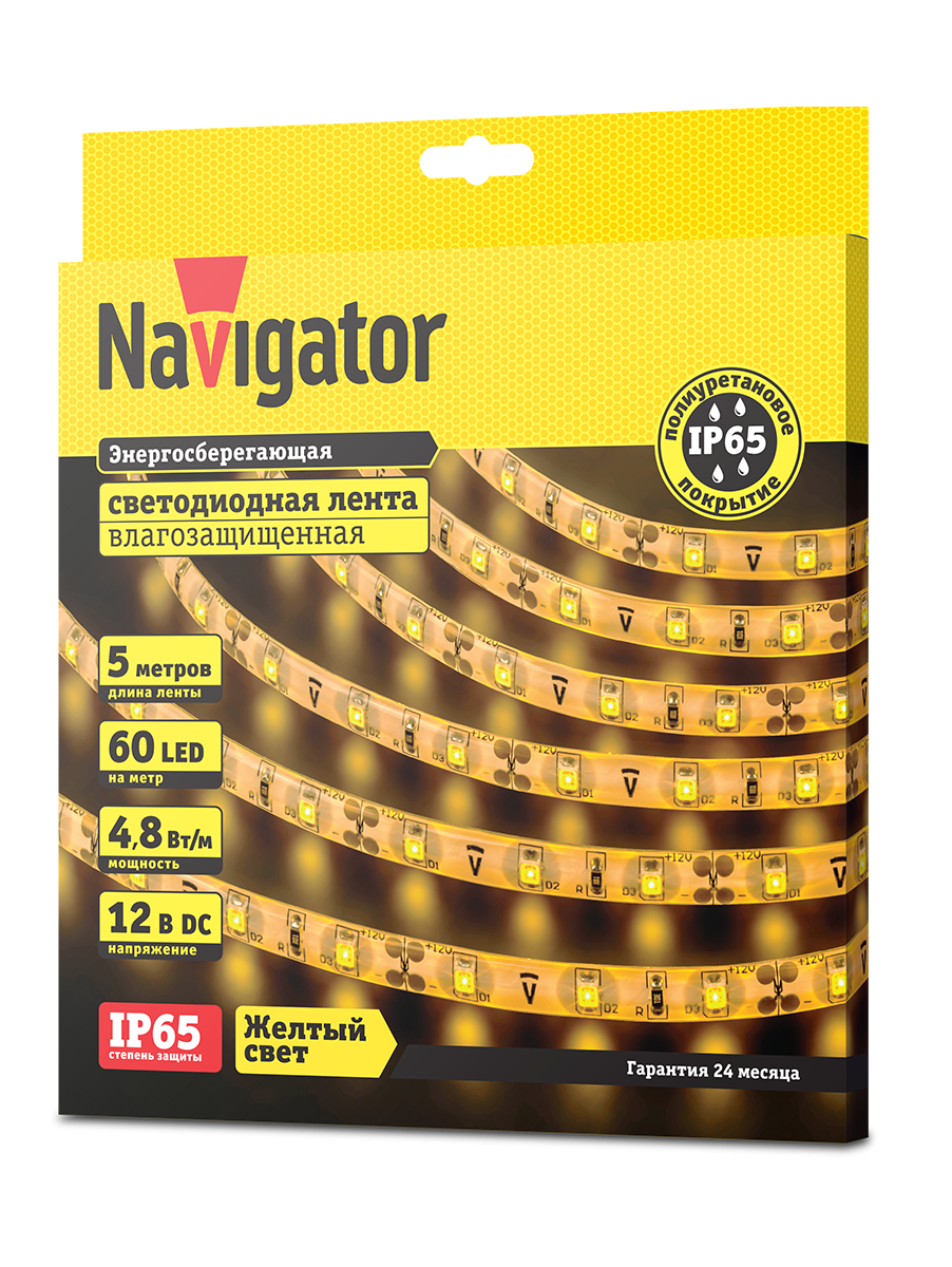 СД лента Navigator 14 475 NLS-5050rgbm60-8-ip67-12v-NEONLED