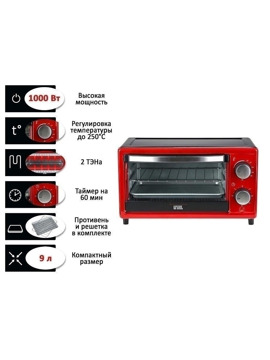 Мини-печь GFGRIL GFO-09