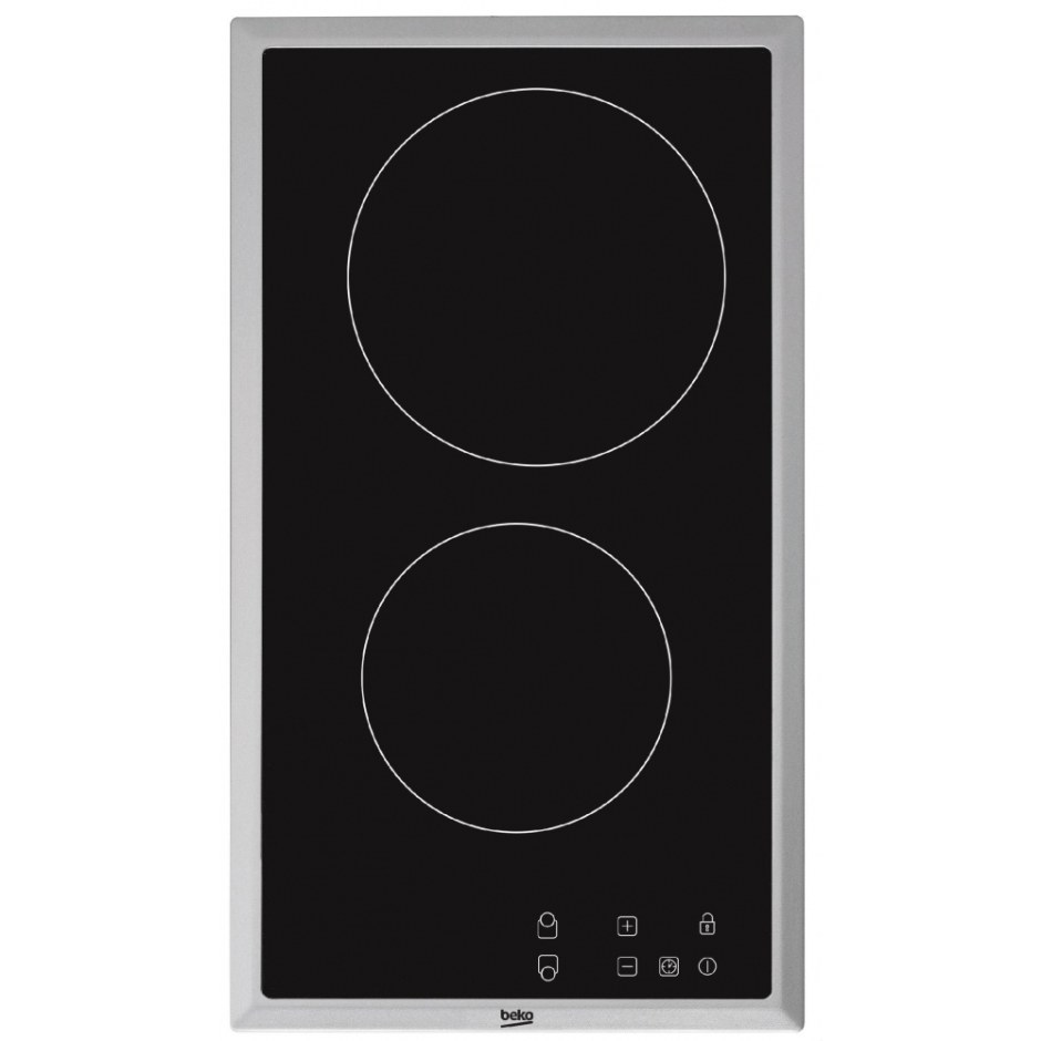 Варочная панель Beko hdmc32400tx, электрическая, независимая, черный