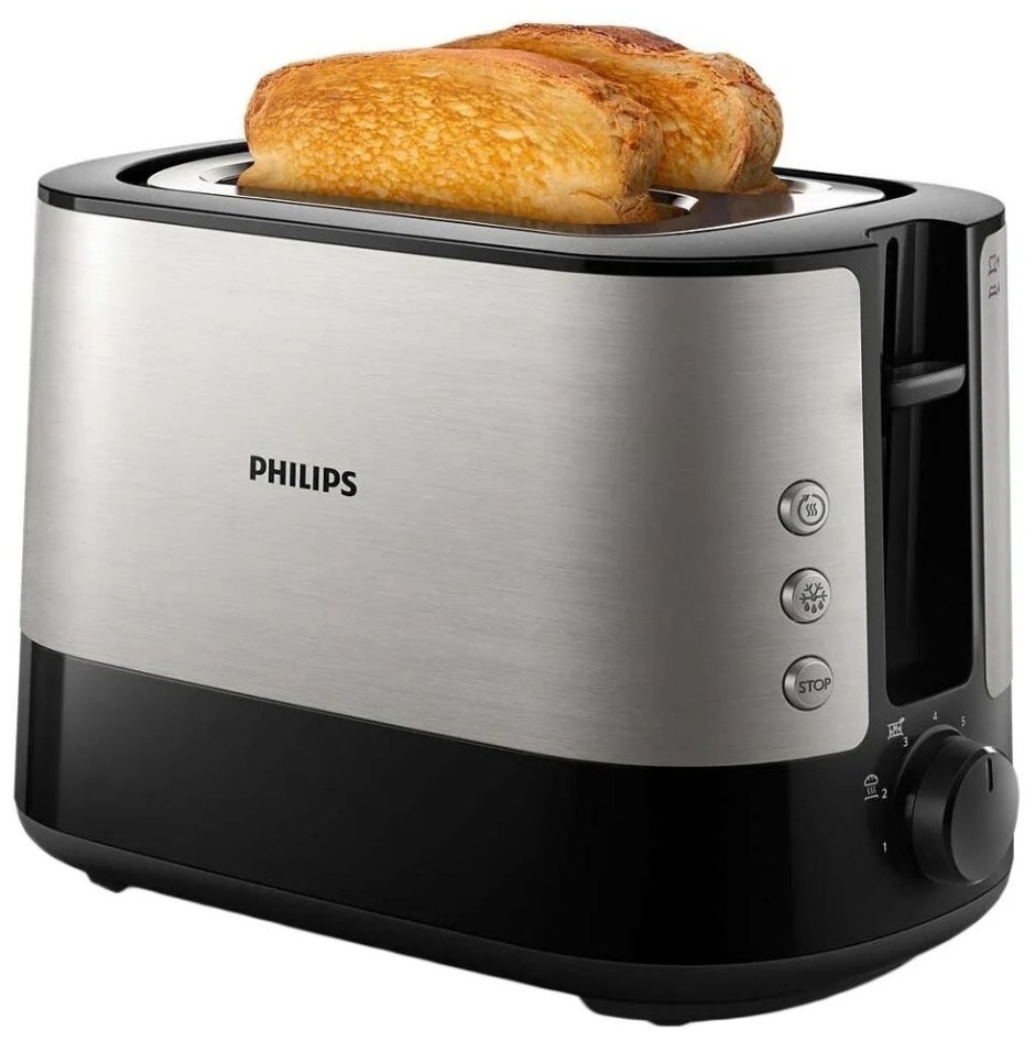 Тостер Philips hd2635/90, Black Silver