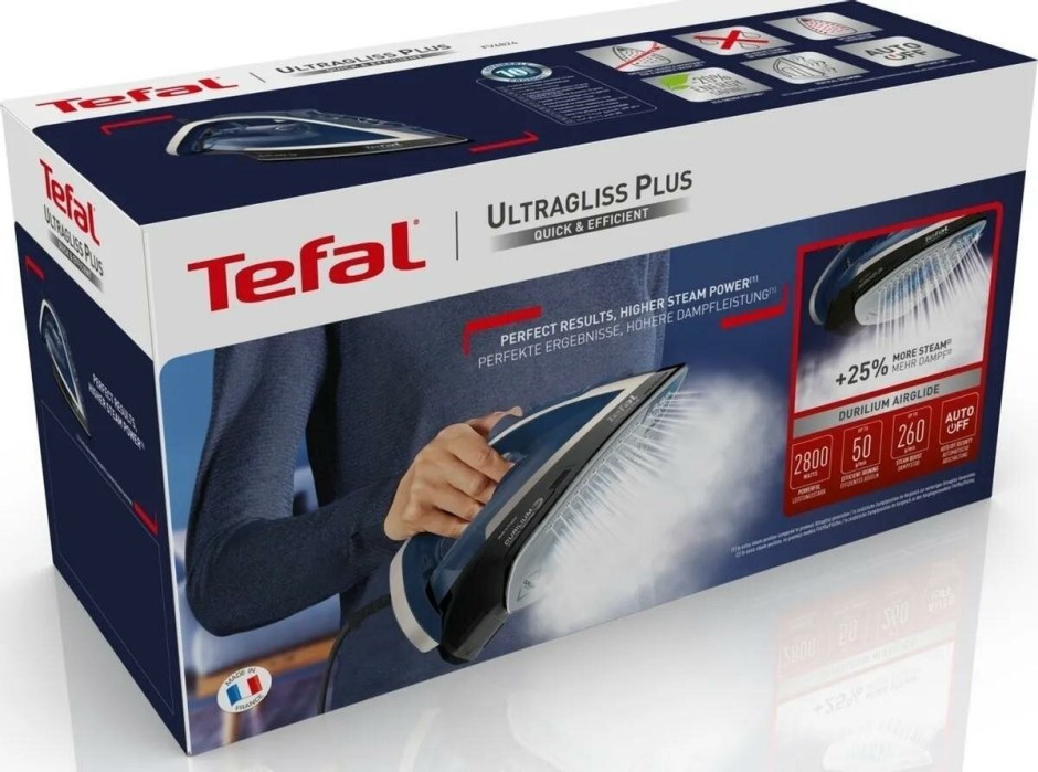 Утюг Tefal Ultragliss Plus fv6824e0 синий