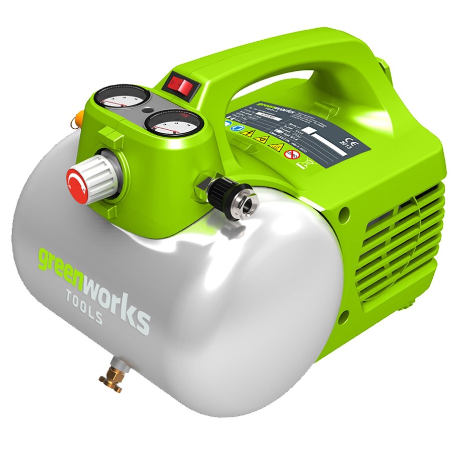 Электрический компрессор 300в, 8 бар GREENWORKS gac6l 4101302