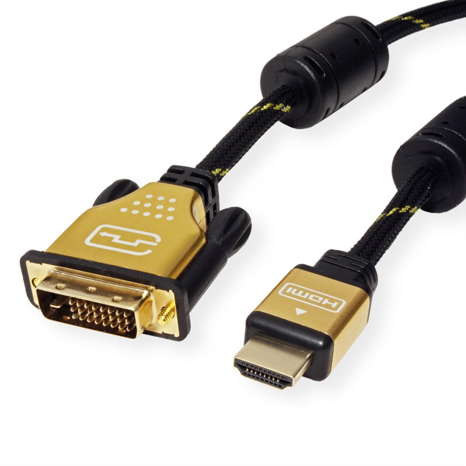 Кабель HDMI - DVI-D (Dual link) 2 метра