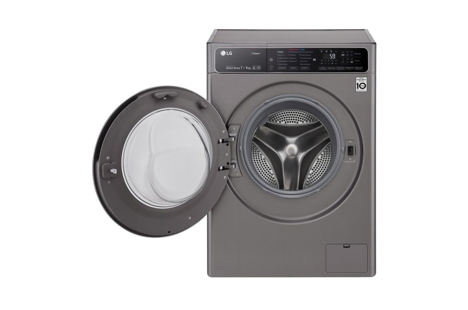 Стиральная машина 7 кг LG f2j5hs6s 1200 об серебр