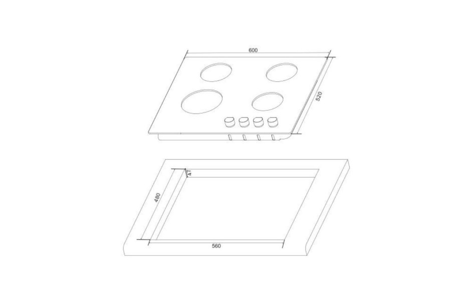 Газовая варочная панель Hansa bhks61038