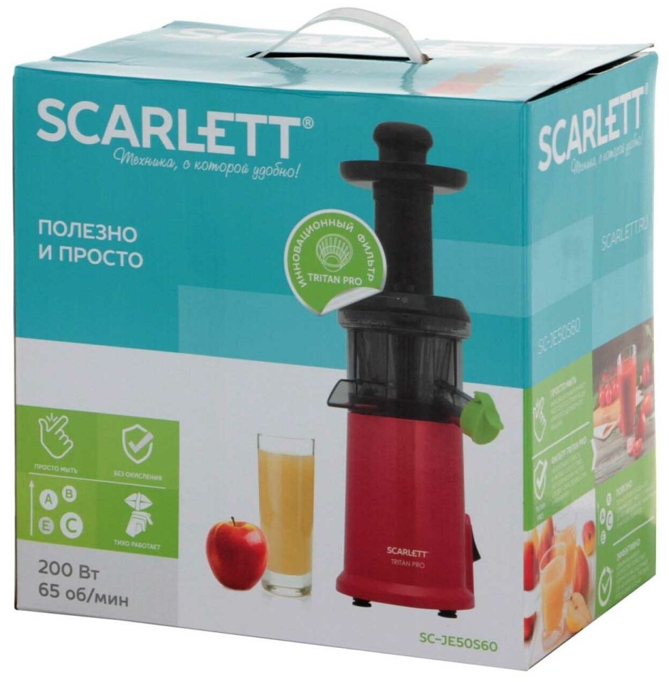 Соковыжималка Scarlett SC-je50s08 инструкция