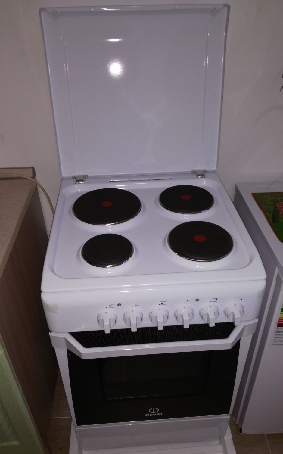Плита электрическая kn1e17a(w)/ru Indesit