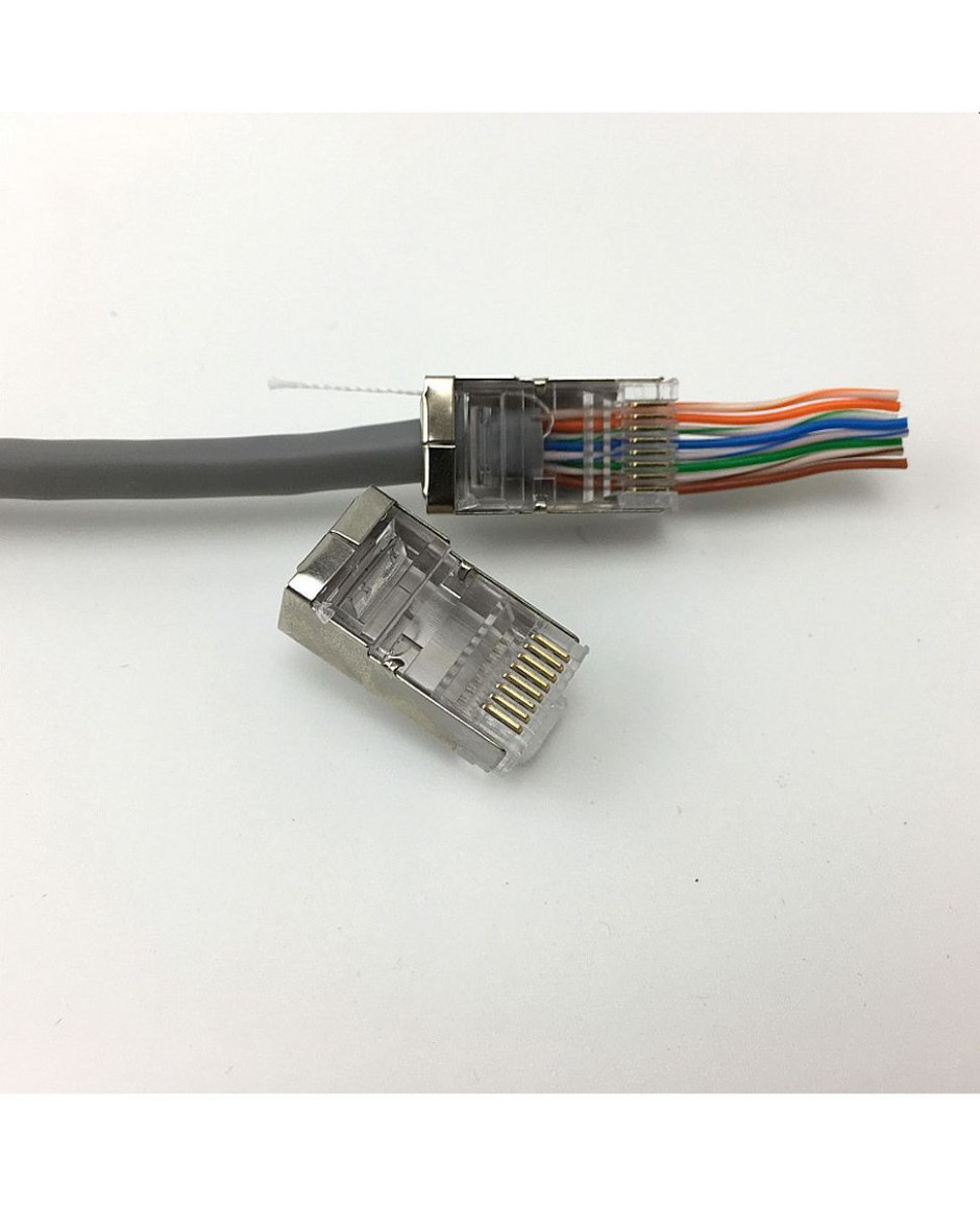 Вилка коннектор rj45 5е 8p8c