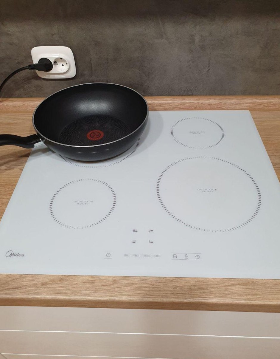 Индукционная варочная панель Midea mih64721fw, белый