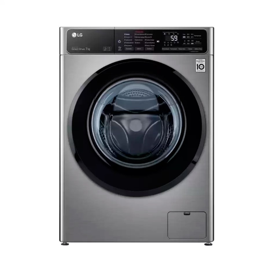 Стиральная машина 7 кг LG f2j5hs6s 1200 об серебр