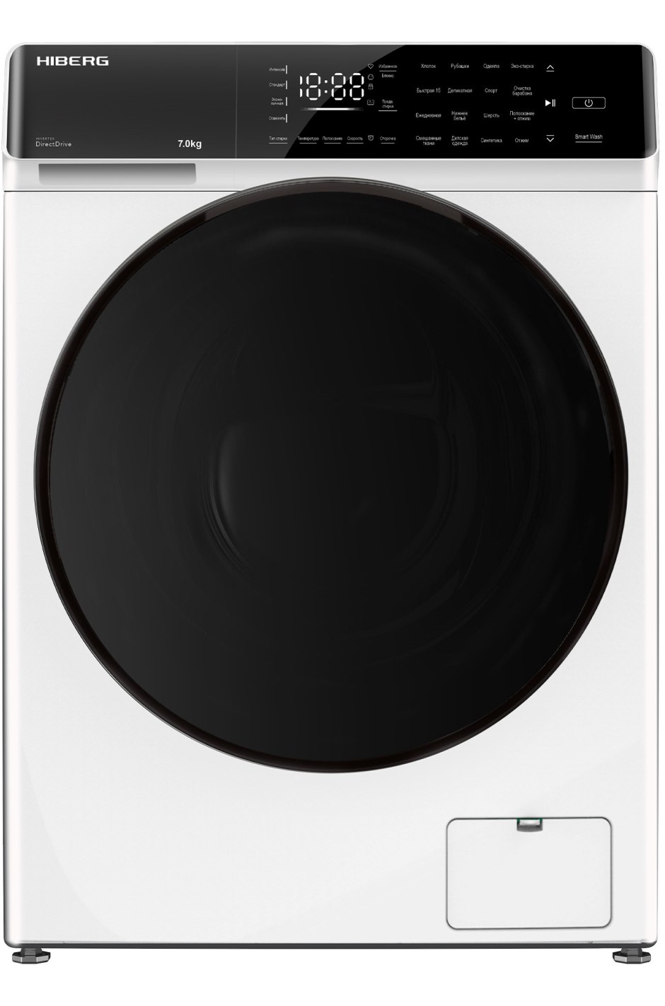 Стиральная машина HIBERG I-ddq9-10714 SD Inverter, с сушкой, темно-серый отзывыa