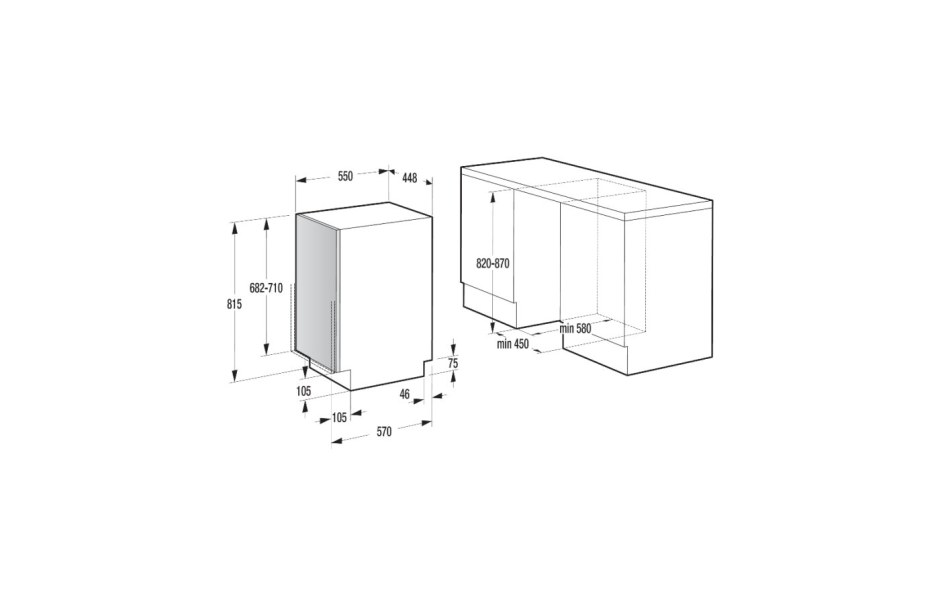 Встраиваемая посудомоечная машина Gorenje gv62010