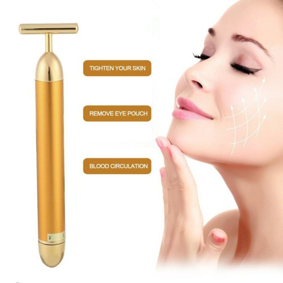 Массажёр для лица 24k Gold instruction