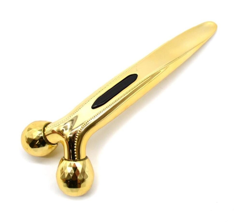 Массажер для лица 3d body Massager золотой