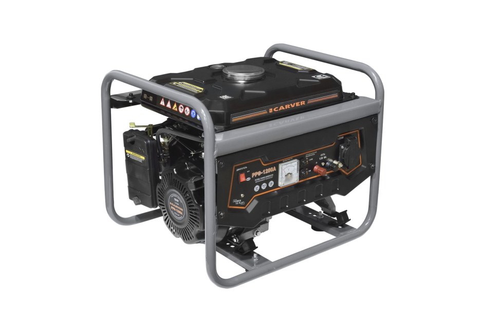 Генератор бенз. Carver PPG- 1200а (lt-156f, 0,9/1,05квт, 220в, бак 6 л)