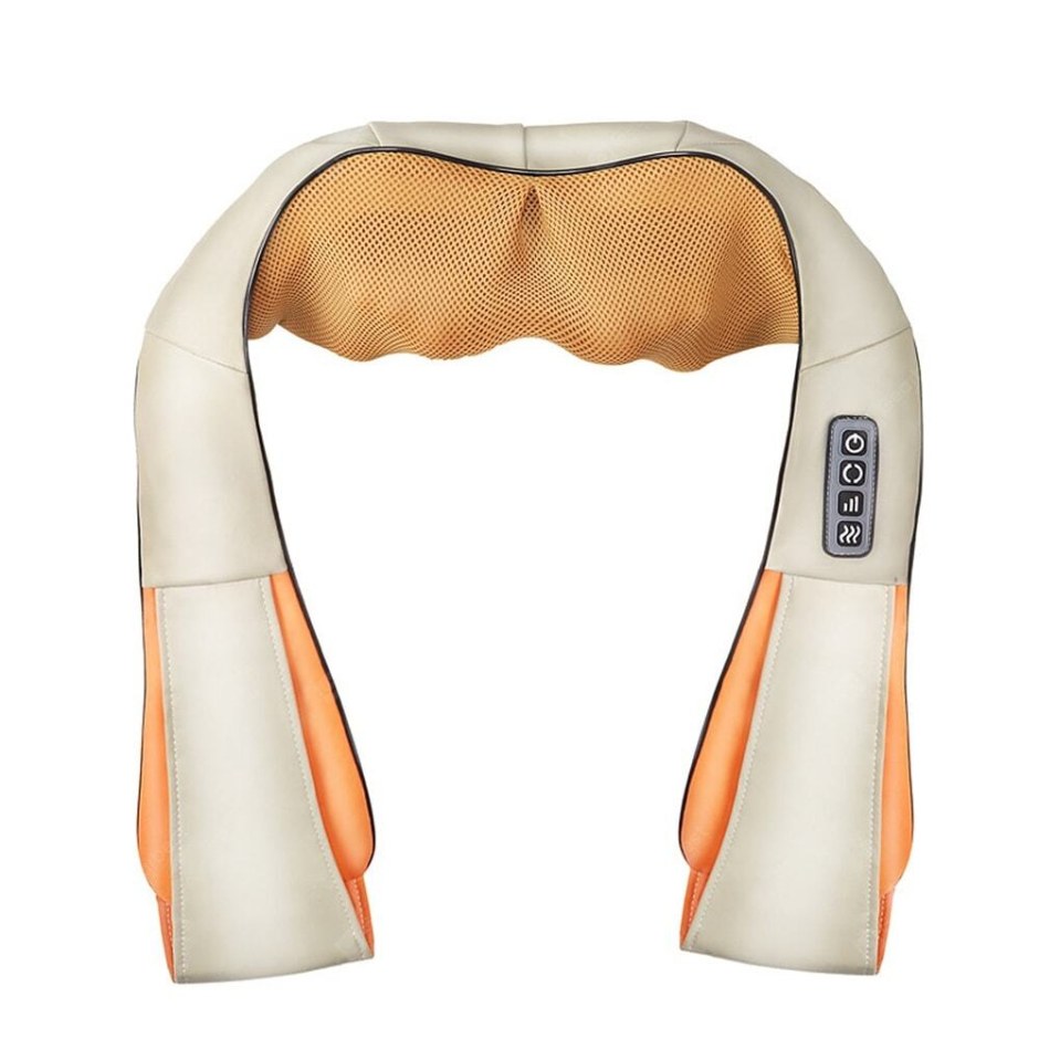 Роликовый массажер для шеи и плеч с ИК-прогревом Massager of Neck kneading
