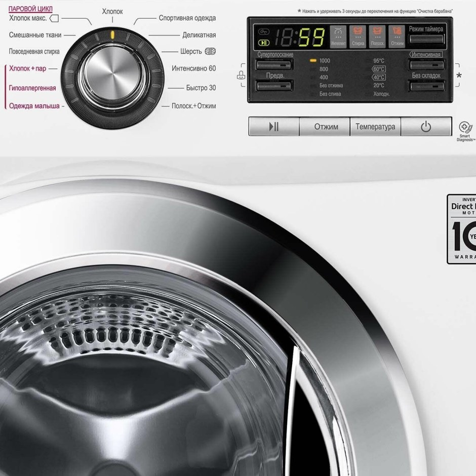 Стиральная машина узкая LG f1096sds3