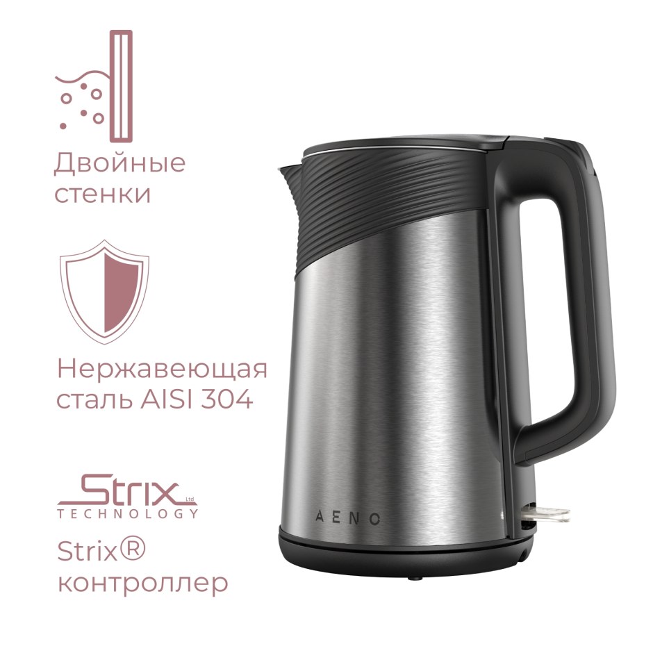 Электрический чайник aeno ek3 (aek0003) 1850-2200w