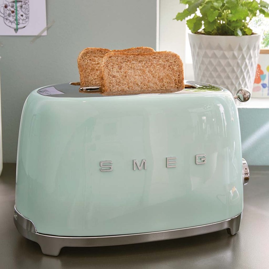 Тостер Smeg tsf01pgeu зелёный