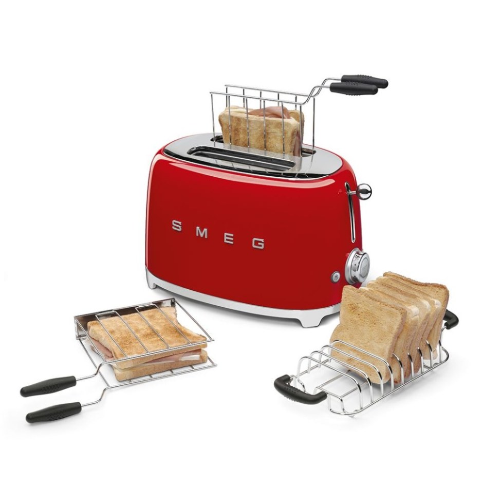 Тостер Smeg tsf01 красный