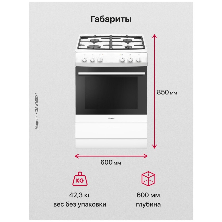 Газовая плита Hansa fcgw61000