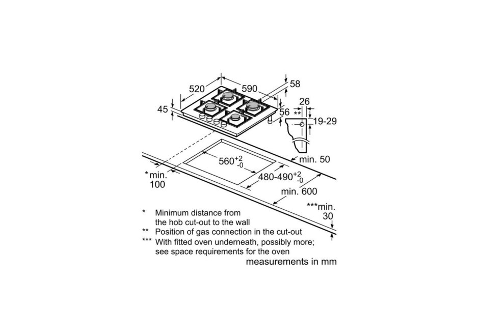 Газовая панель Bosch pbp6b5b60