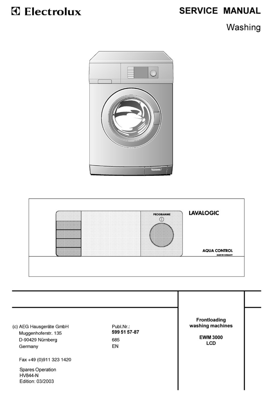 AEG LAVALOGIC 1820 схема