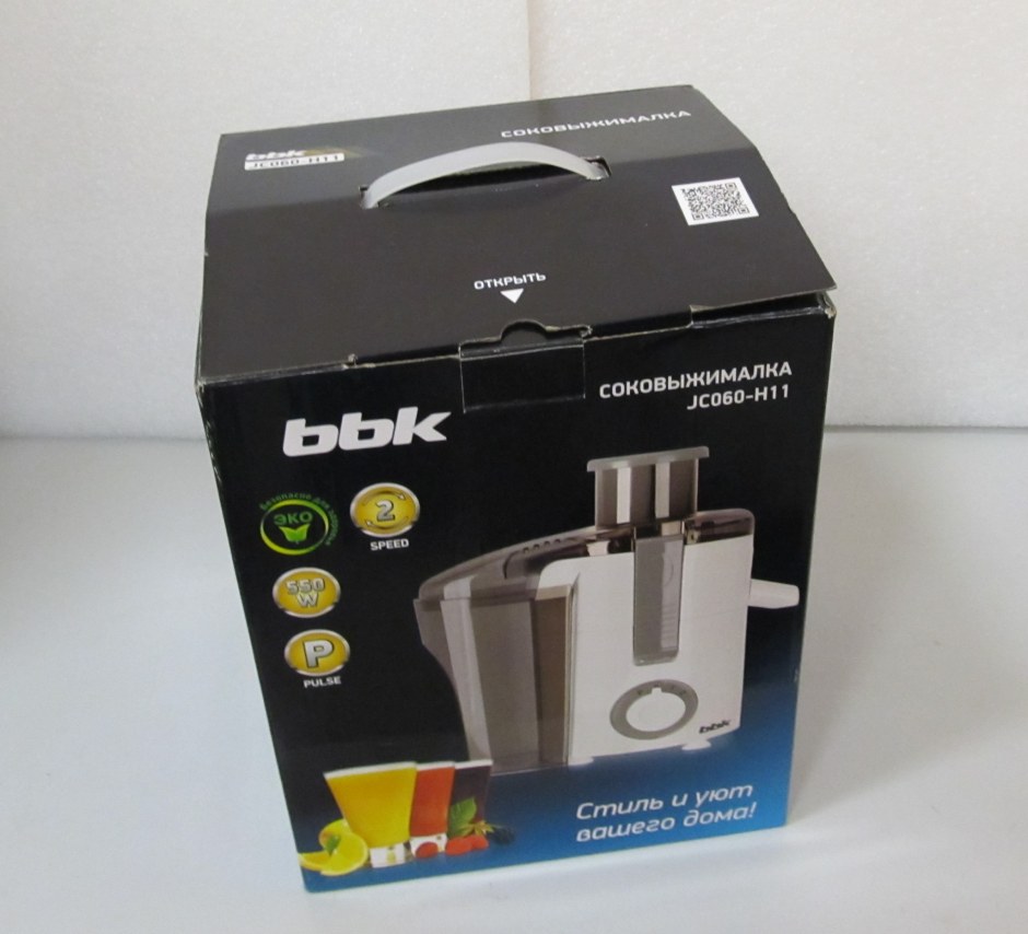 Соковыжималка BBK jc060-h11 белый/оранжевый
