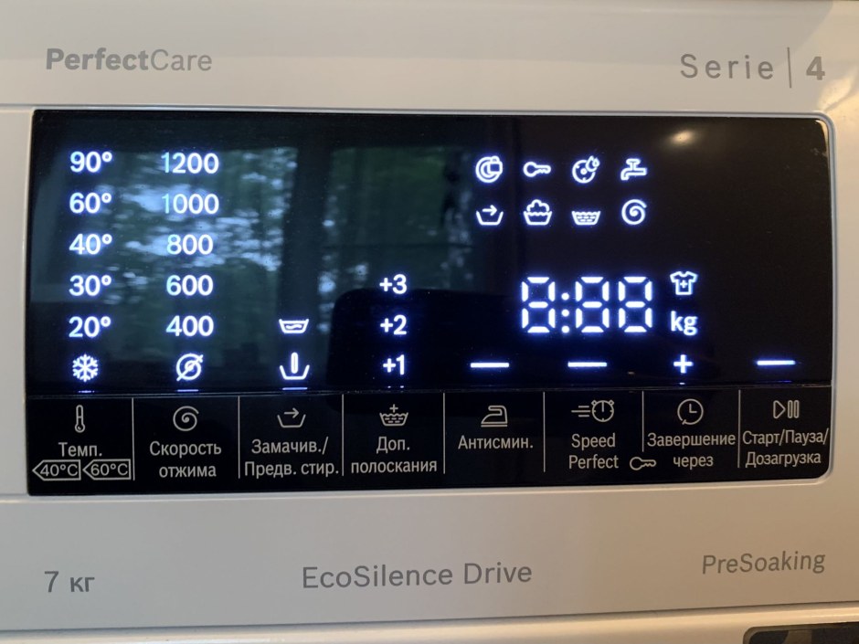 Стиральная машина Bosch PERFECTCARE serie 4 инструкция