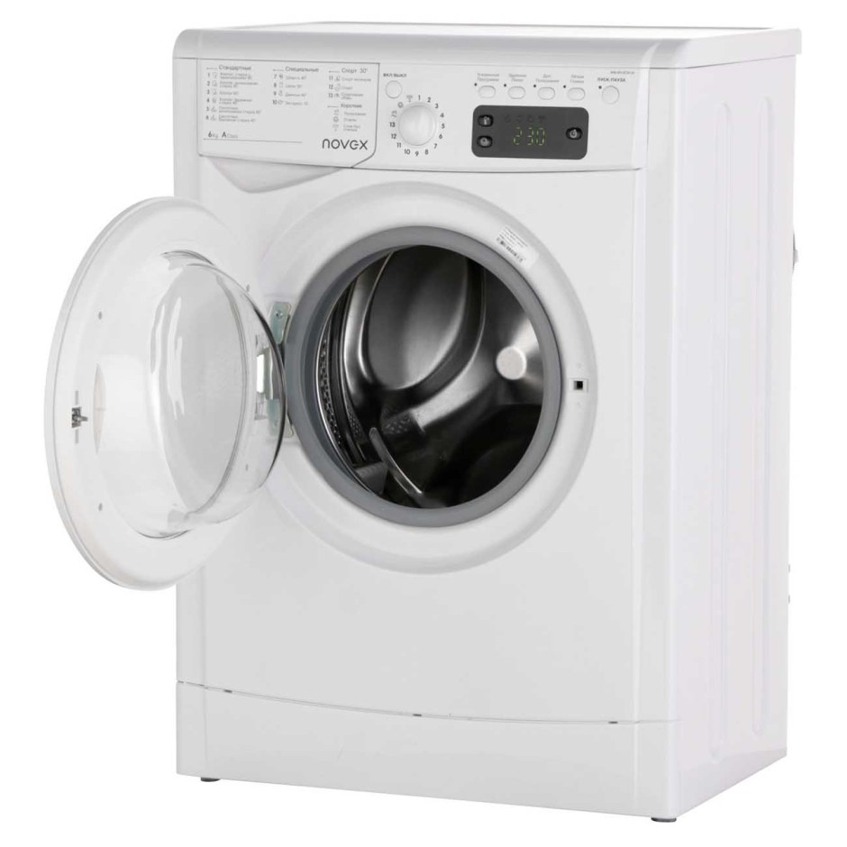 Стиральная машина узкая Novex wm6n10cm1w
