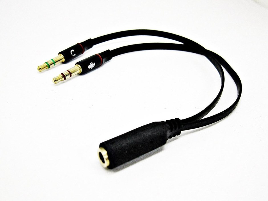 Адаптер аудио Jack 3.5 f 2xjack 3.5 m