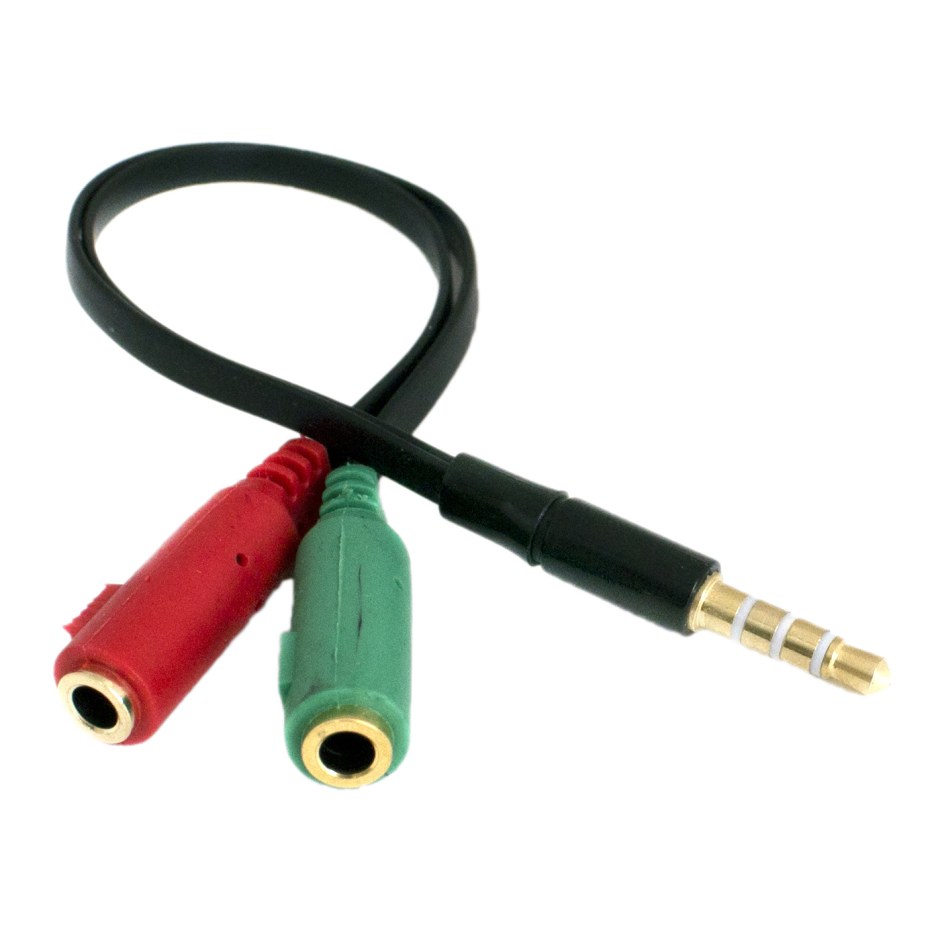 Переходник 3.5 Jack на микрофон и наушники ДНС