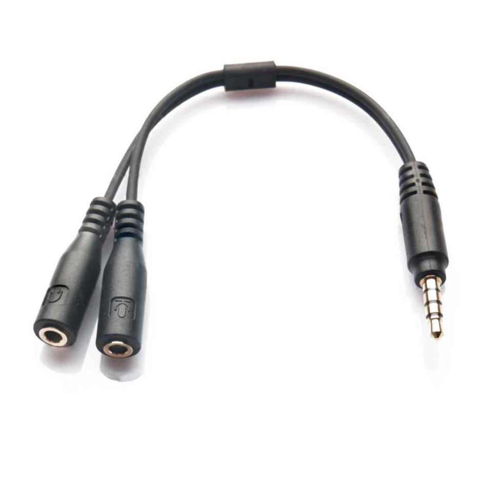 Переходник Jack 3.5 - 2 Jack 3.5 мама (наушник+микрофон (4pin)) TS-3301 (ot-avc40)