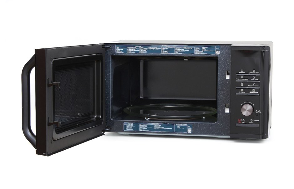 Микроволновая печь Samsung ms23k3515as серебристый, черный