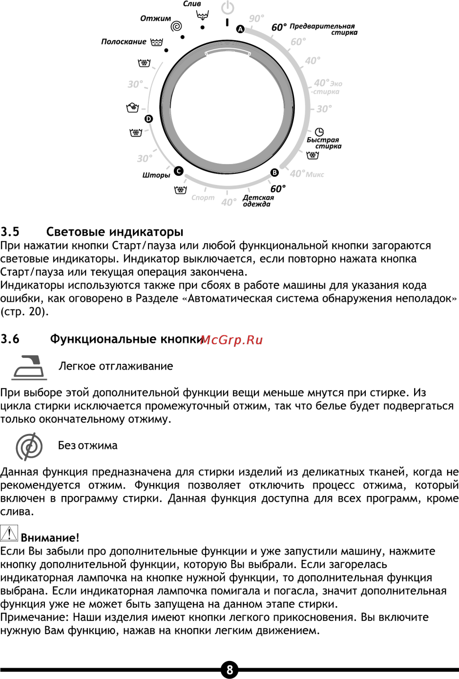 Машинка стиральная Вестел инструкция