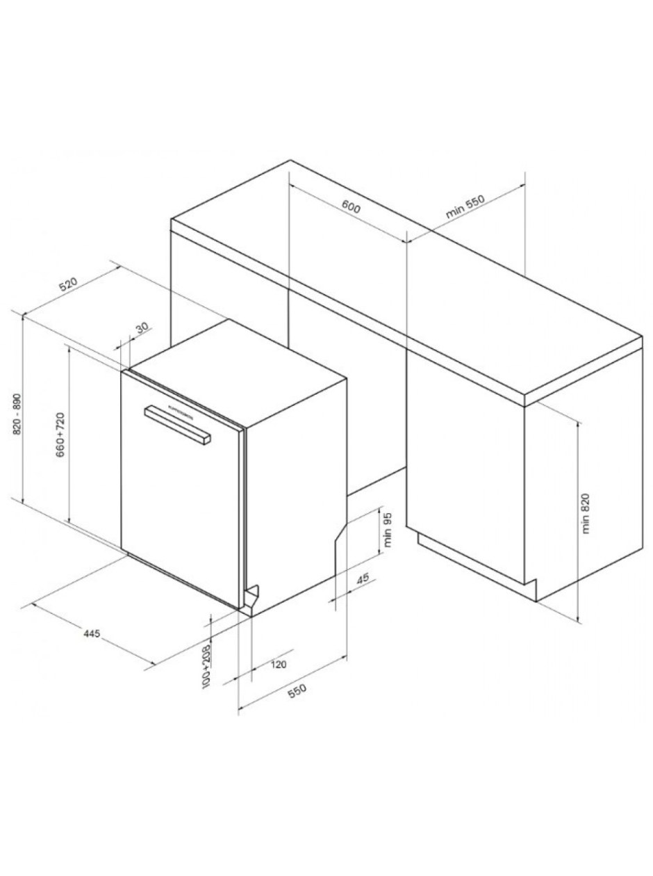 Встраиваемая посудомоечная машина Kuppersberg GS 4533