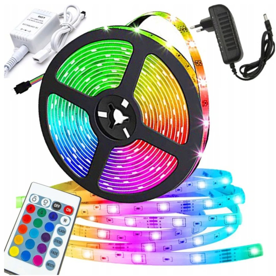 Светодиодная лента RGB 5 метров / SMD 3528