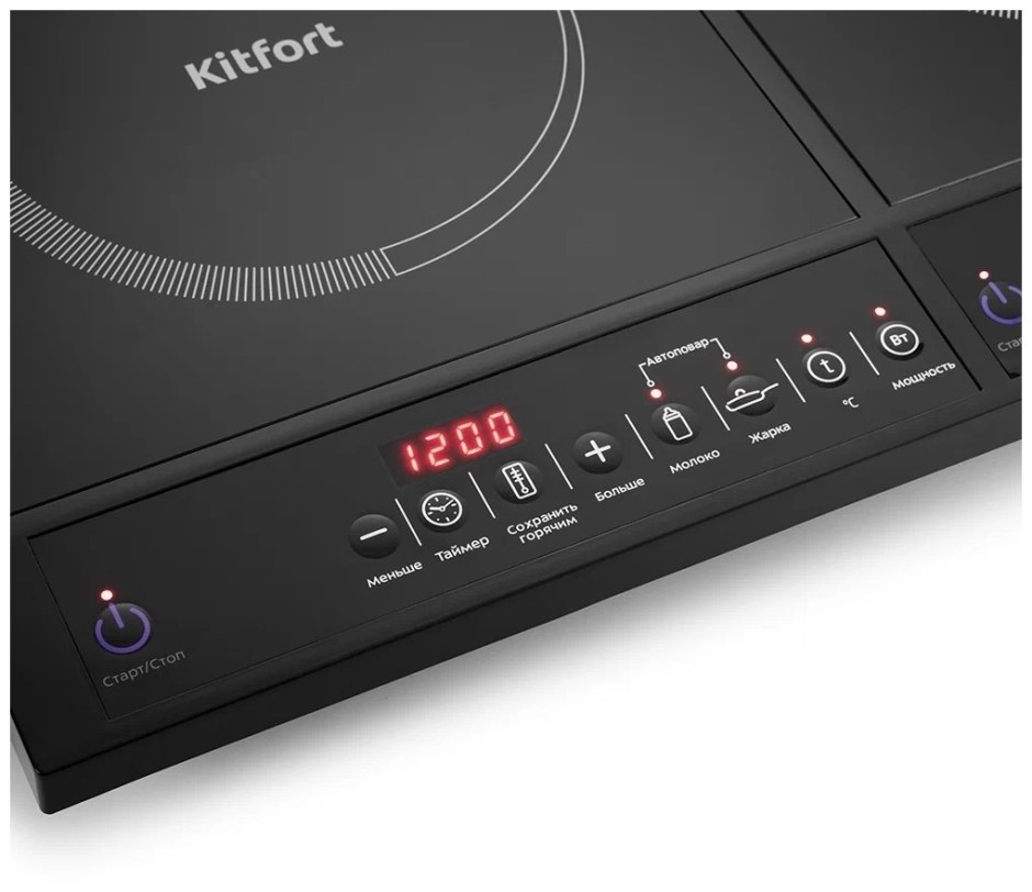 Kitfort KT 104 плита двухконфорочная